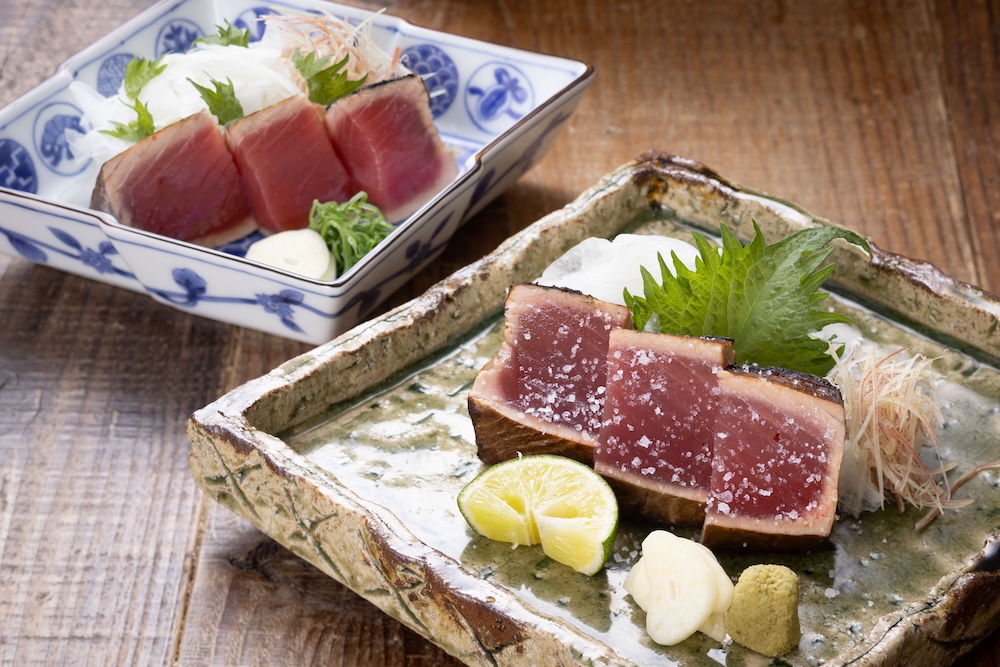 藁焼き鰹たたき