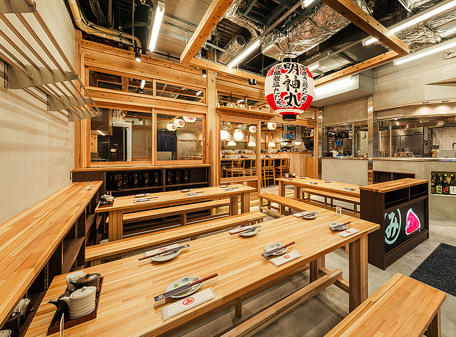 明神丸なんばセントラルイータリー店内装